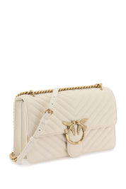 Pinko Chevron Quilted Classic Love Bag One   White