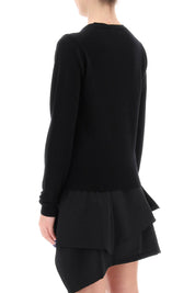 Vivienne Westwood Bea Cardigan With Logo Embroidery   Black