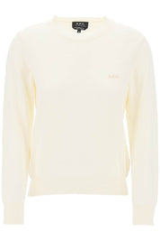 A.P.C. Vera Cotton Crewneck Pullover   White