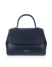 Le Parmentier Laforgia Hammered Leather Top Handle Handbag