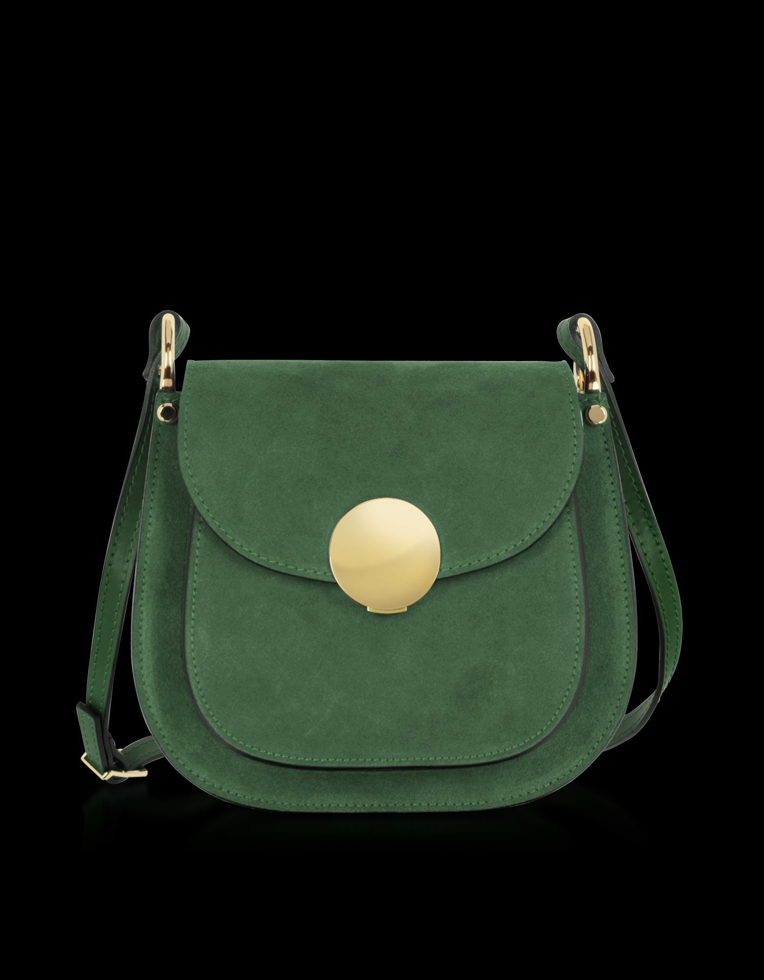 Le Parmentier Agave Luxe Saddle Bag in Italian Calf Leather