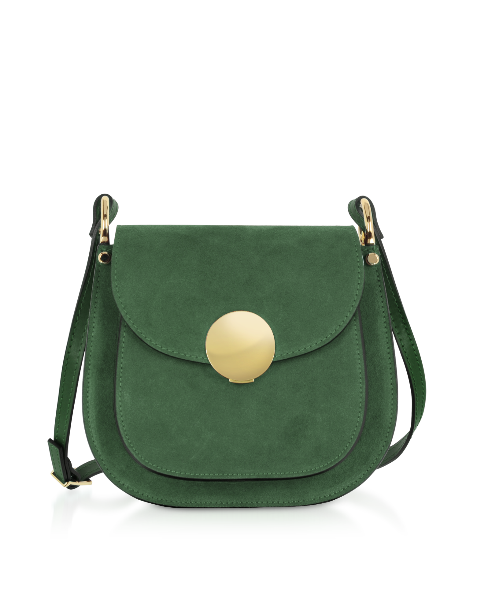 Le Parmentier Agave Luxe Saddle Bag in Italian Calf Leather
