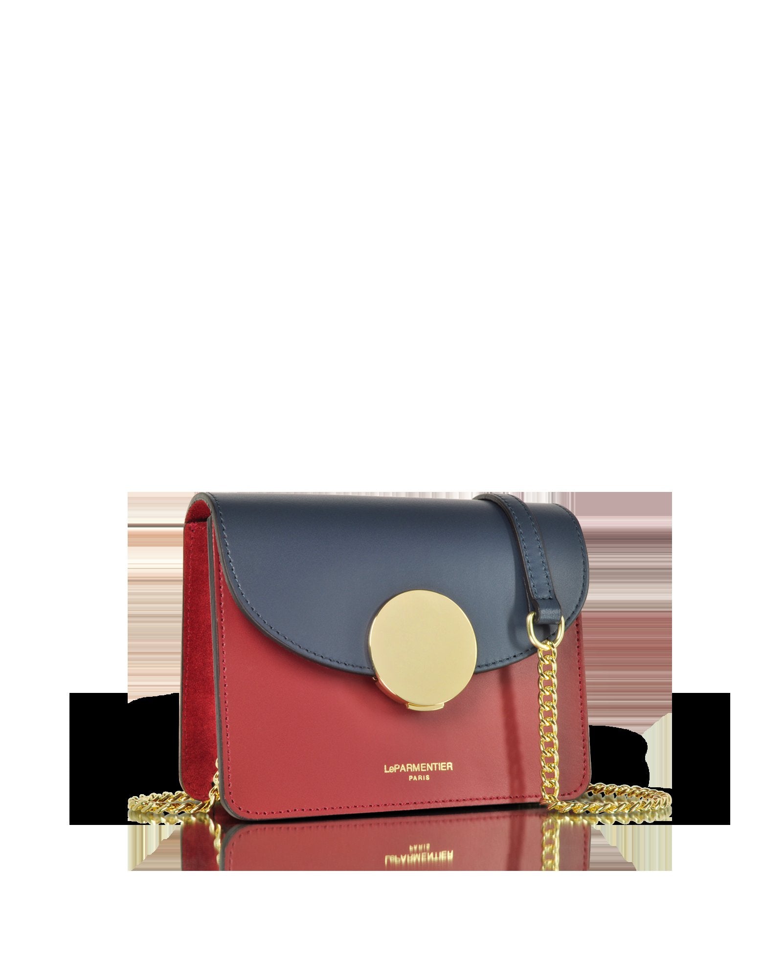 Le Parmentier New Ondina Mini Color Block Shoulder Bag - Italian Calf Leather