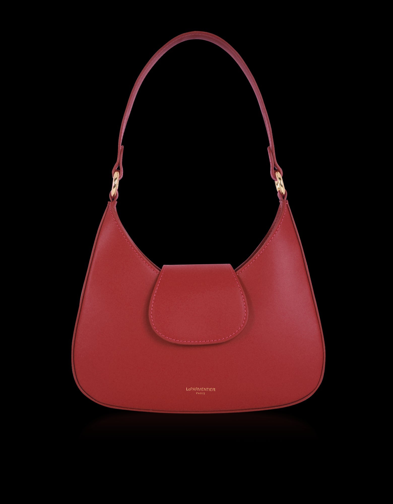 Le Parmentier Obolo Luxe Italian Calf Leather Shoulder Bag