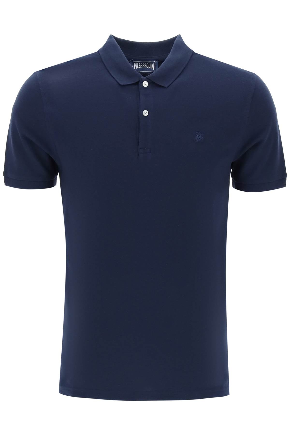 Vilebrequin Regular Fit Cotton Polo Shirt   Blue