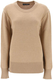 Dolce & Gabbana Oversized Wool Sweater   Beige