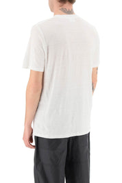 Marant Karman Linen Logo T Shirt   White