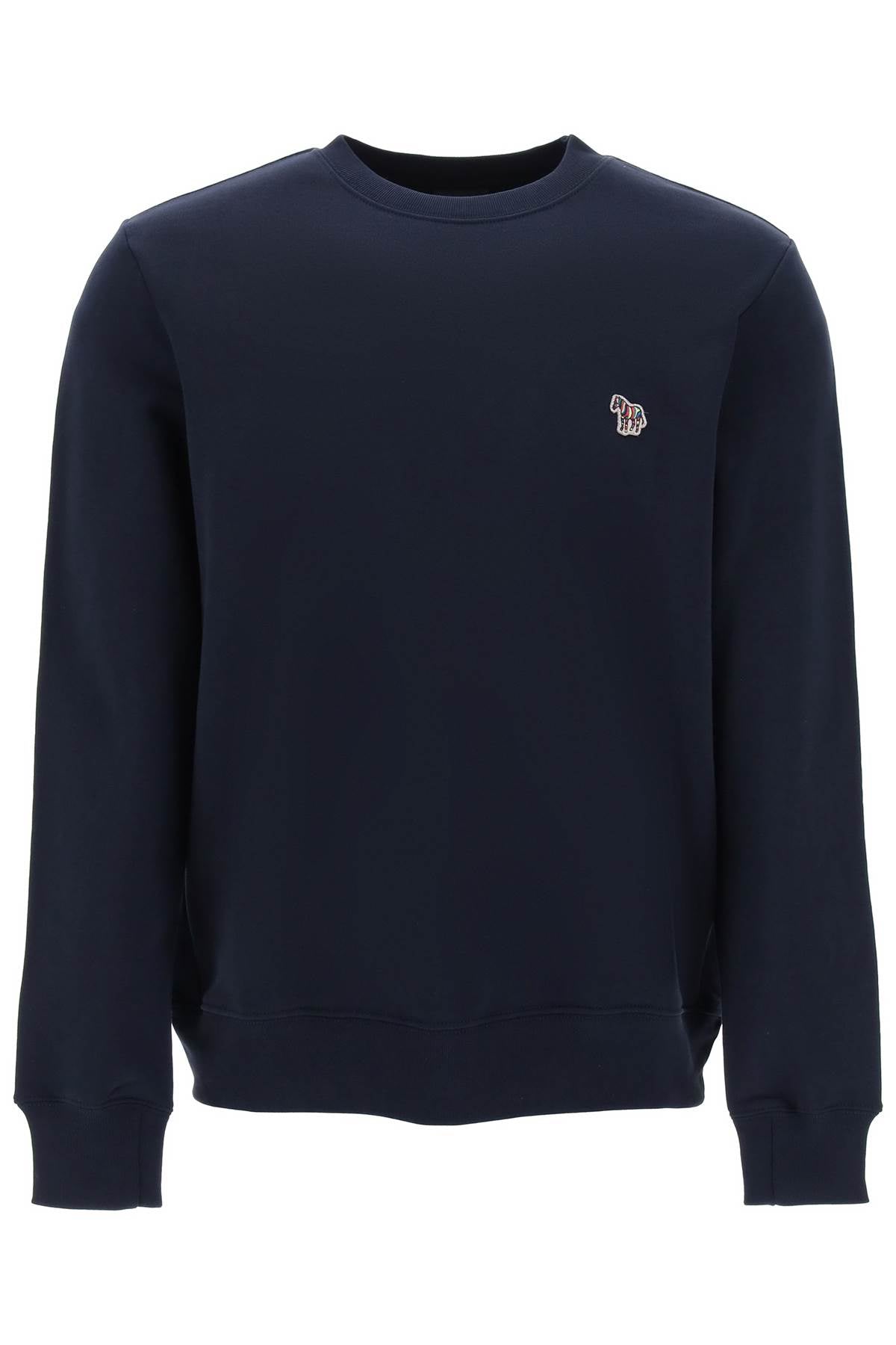 Ps Paul Smith Zebra Logo Sweatshirt With Zebra Logo   Blue