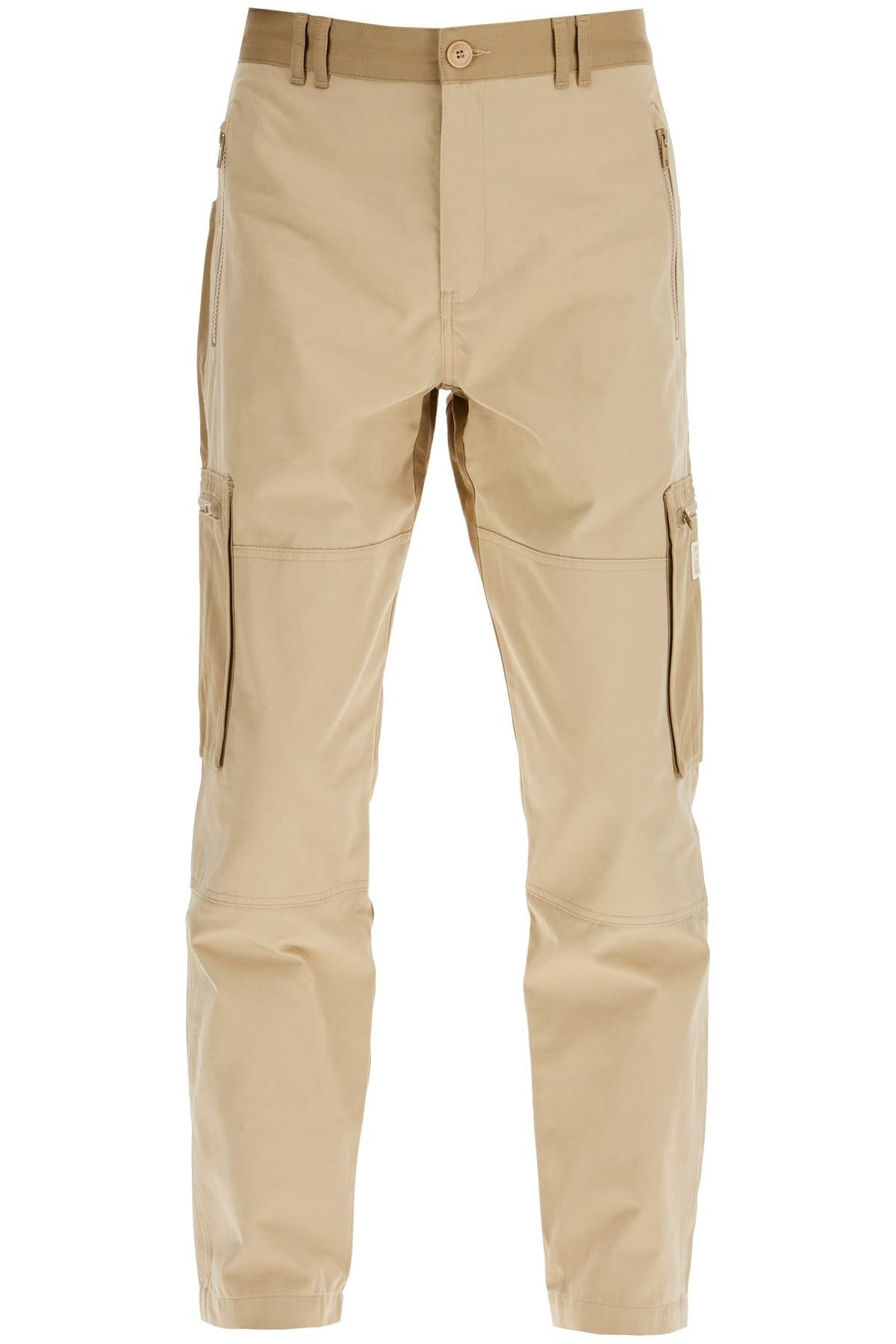 Kenzo Cotton Cargo Pants For Men   Beige