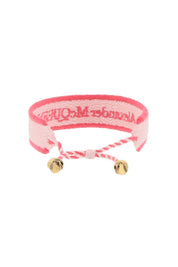 Alexander Mcqueen Embroidered Bracelet   Pink