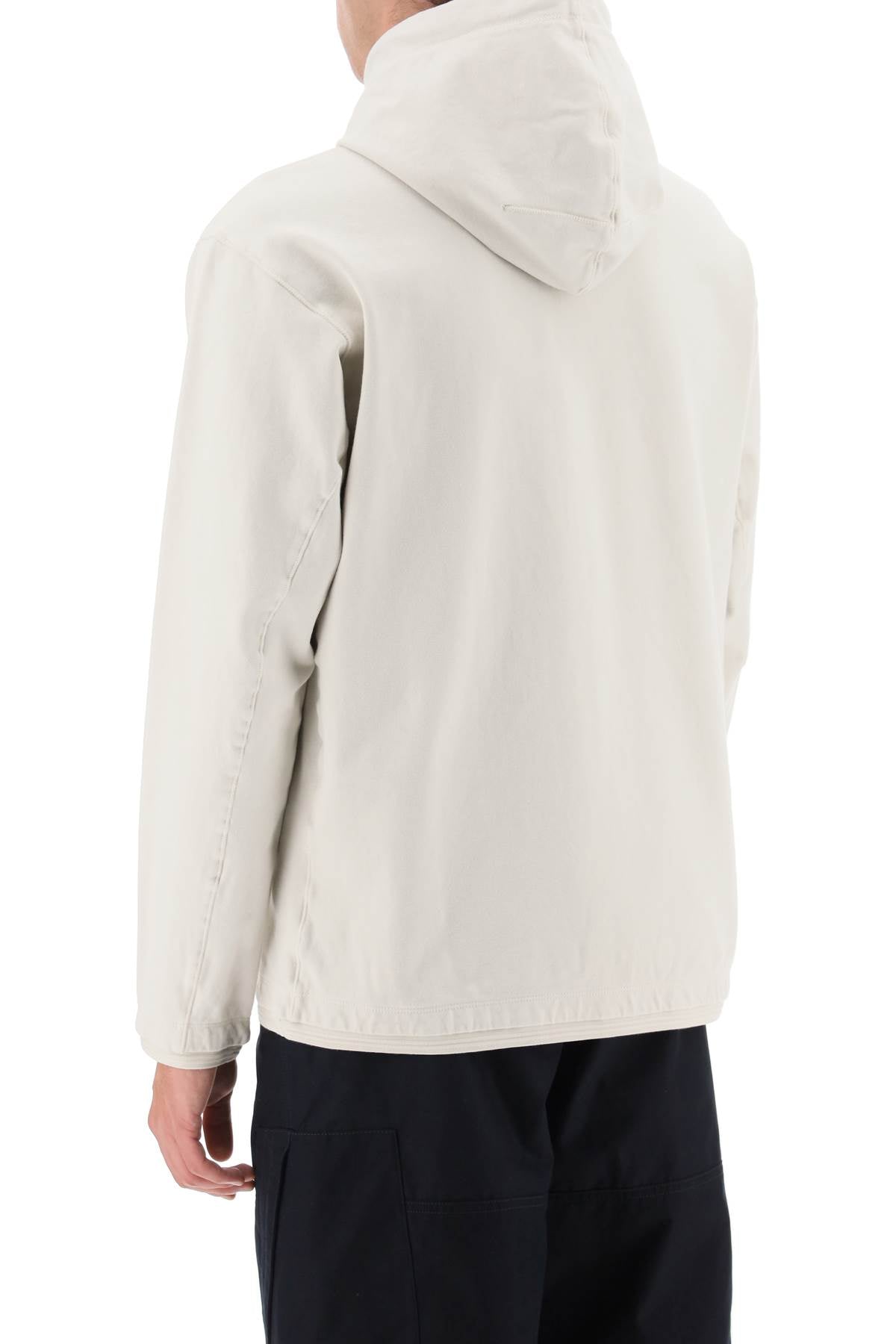 Stone Island Stellina Stretch Cotton Hoodie   White