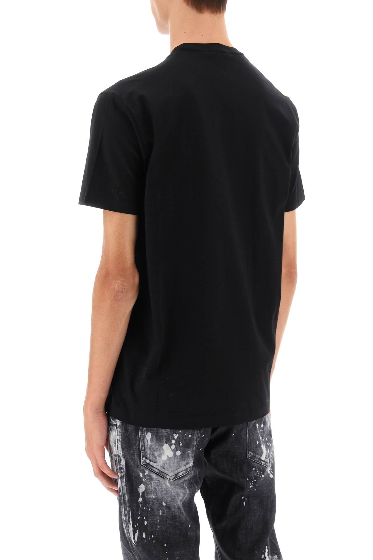 Dsquared2 Cool Fit Embroidered Tee   Black