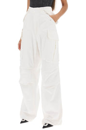 Darkpark Vivi Wide Leg Cargo Jeans   White