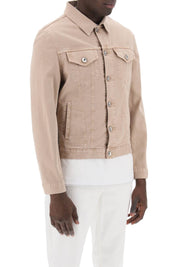 Brunello Cucinelli Lightweight Denim Jacket   Beige