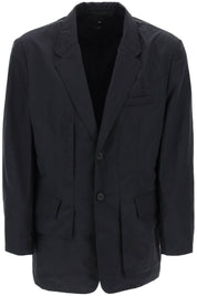 Y 3 Crinkle Nylon Blazer   Black