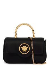 Versace Mini Satin Bag With Medusa Design   Black