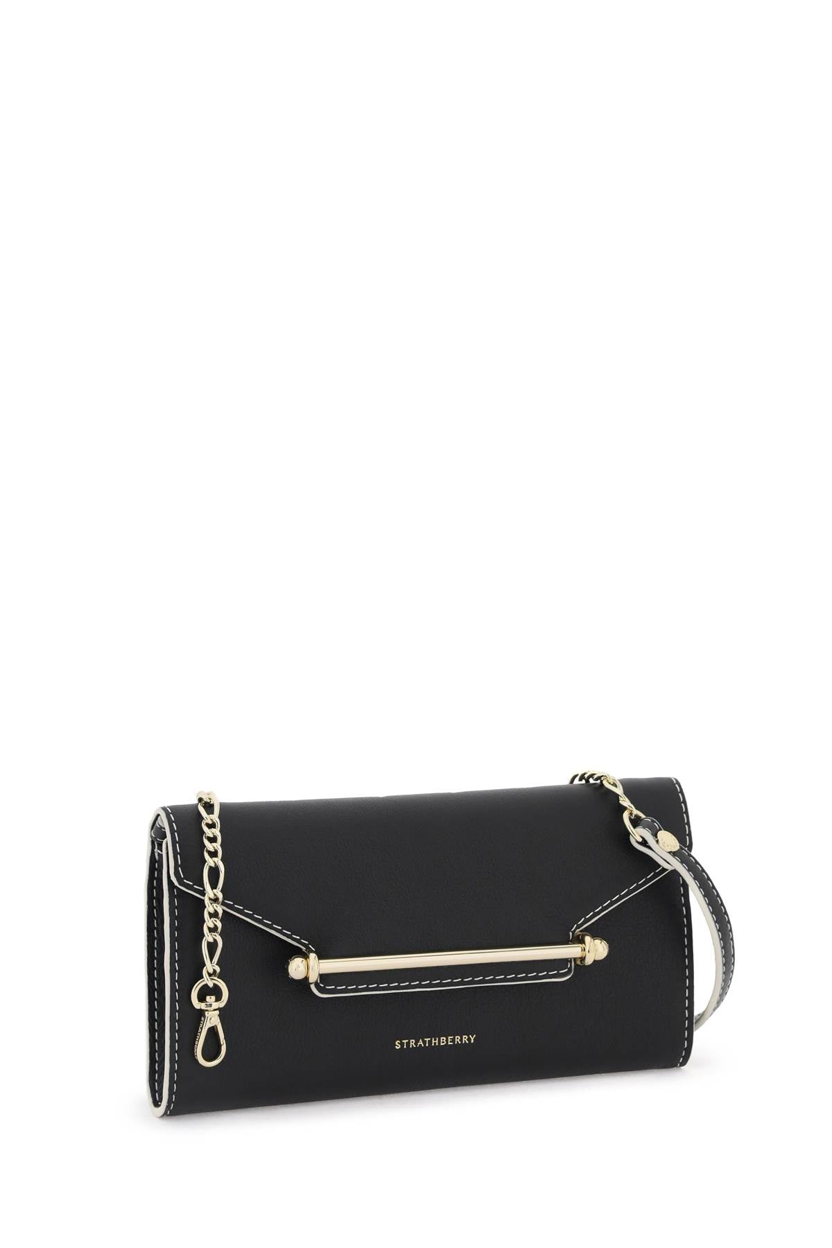 Strathberry Multress Mini Crossbody Bag   Black