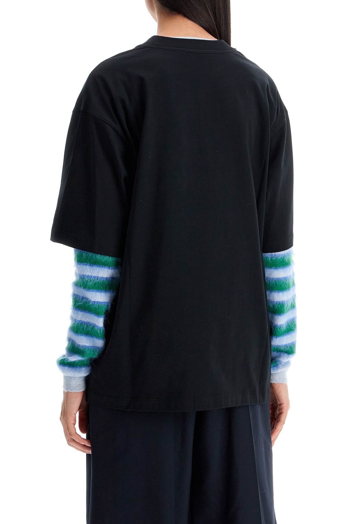 Marni Oversized Logo T   Black