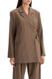 Ganni Double Breasted Blazer With   Brown