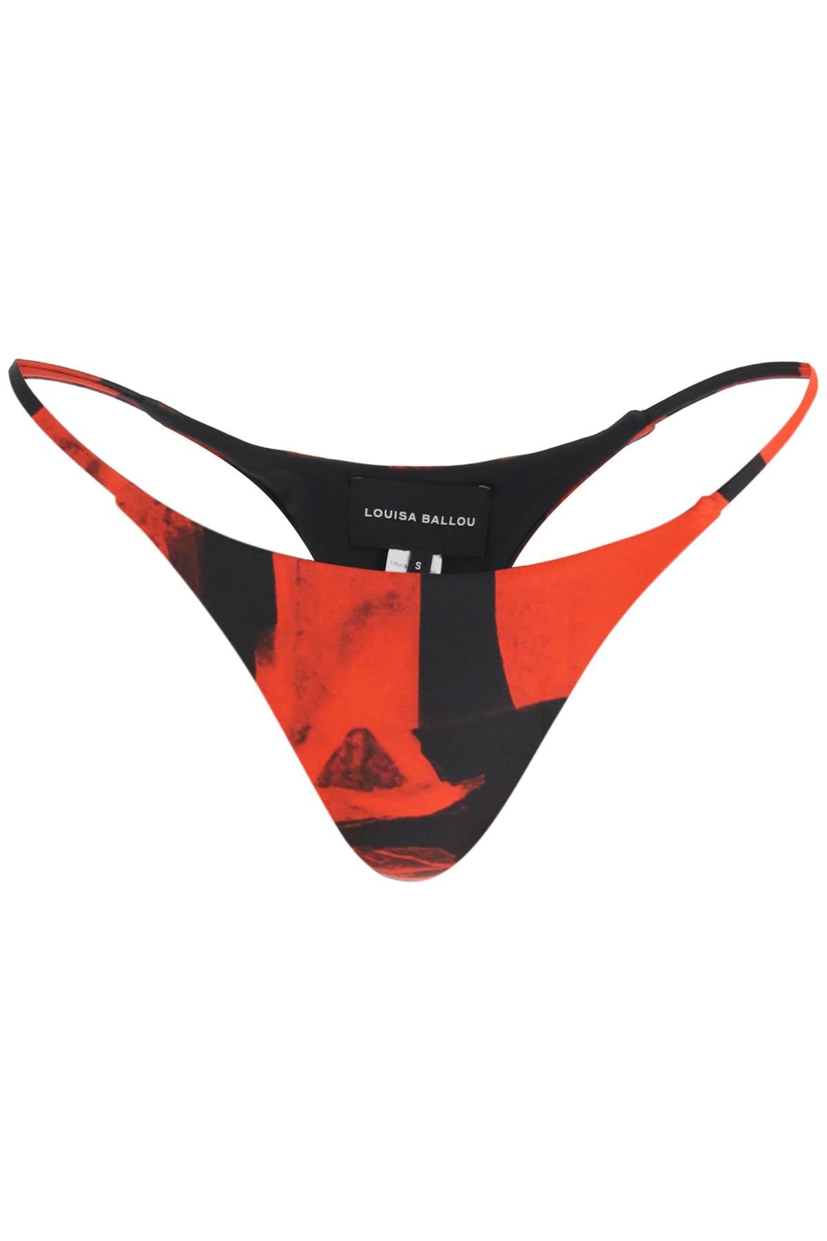 Louisa Ballou Bikini Briefs In Techno Jersey   Multicolor