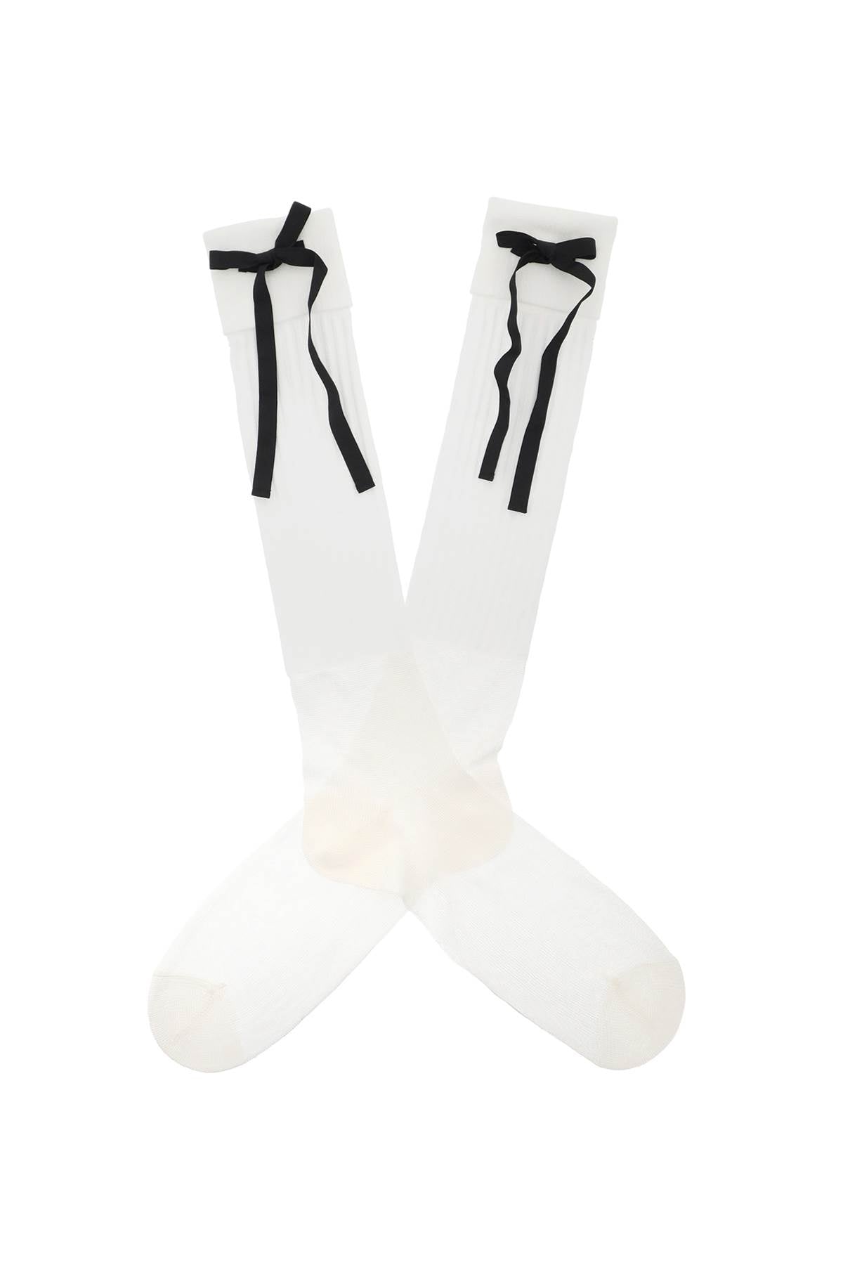 Maison Margiela Socks With Bows   White