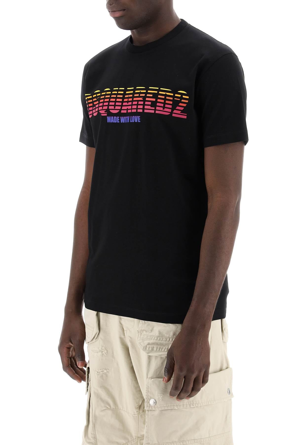 Dsquared2 Replace With Double Quotelogoed Cool Fit T   Black