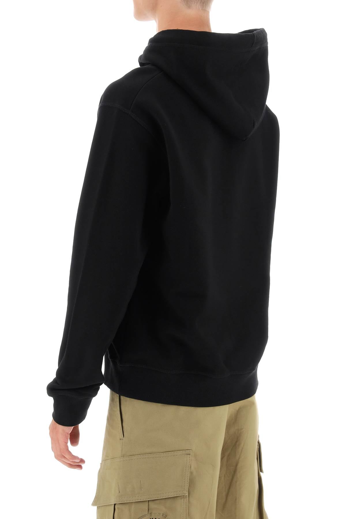 Dsquared2 Cool Fit Hoodie With Print   Black