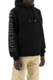 Jacquemus Le Hoodie Typo Hoodie   Black