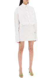 Interior Nuno Mini Shirt Dress   White