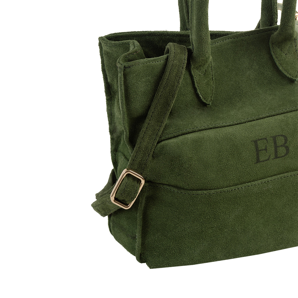 Emmy Boo Suede Panarea Top Handle Bag