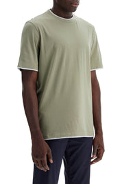 Brunello Cucinelli Layered Effect T Shirt   Khaki