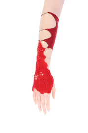 Rui Crochet Single Sleeve   Red