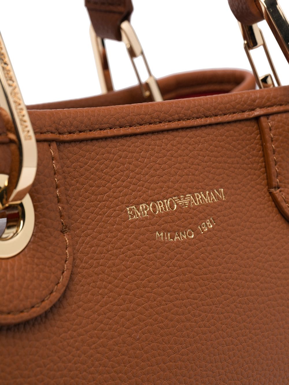 Emporio Armani Capsule Bags.. Leather Brown