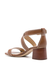 Mmk Sandals Leather Brown