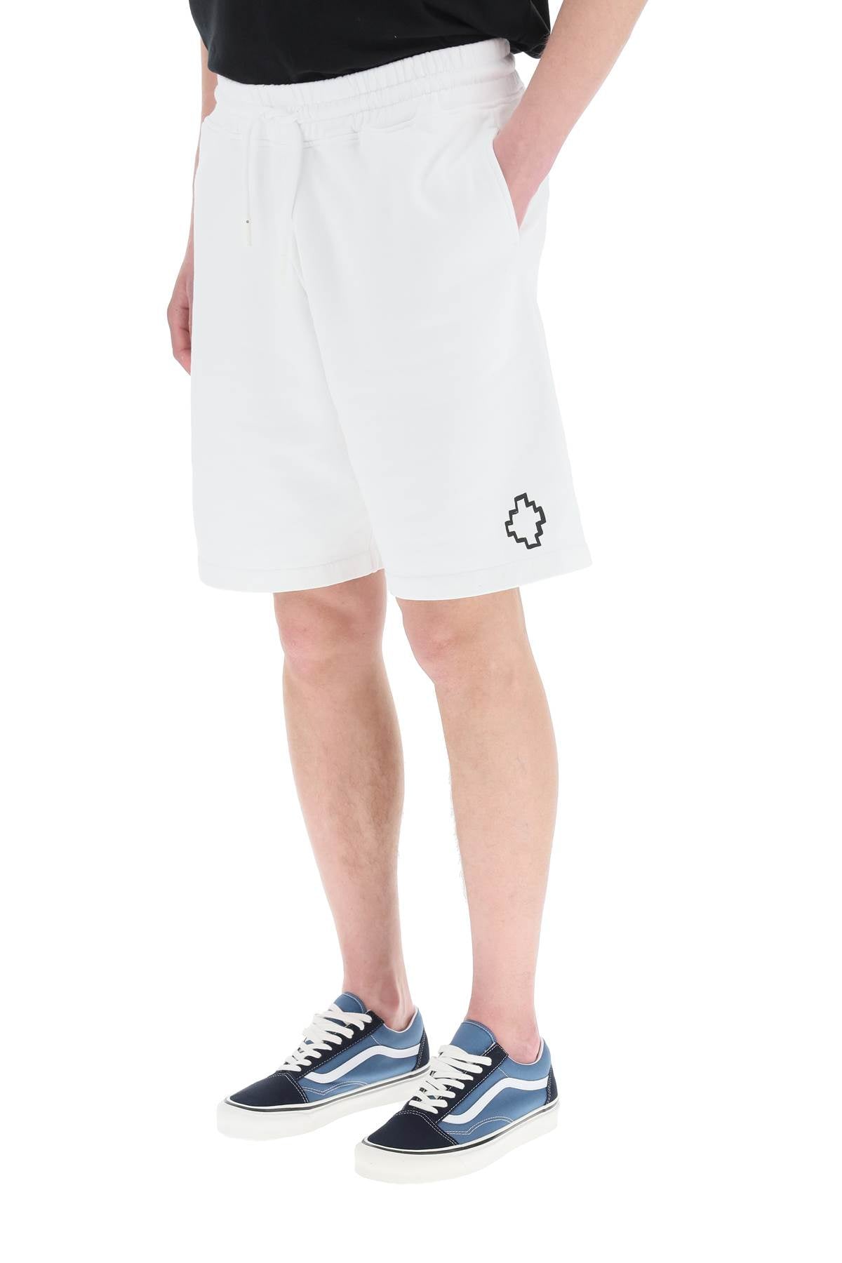 Marcelo Burlon Tempera Sweatshorts   White