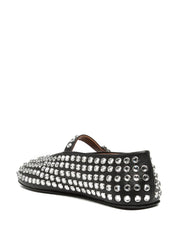 Alaia Flat Shoes Black