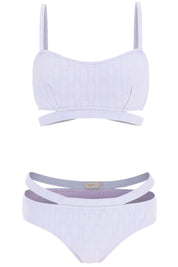 Agnona Chain Logo Set Bikini   Purple