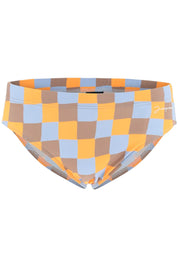 Jacquemus 'Orange Damier' Swim Briefs   Multicolor