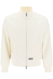 Dsquared2 Sweatshirt With Striped Bands   White