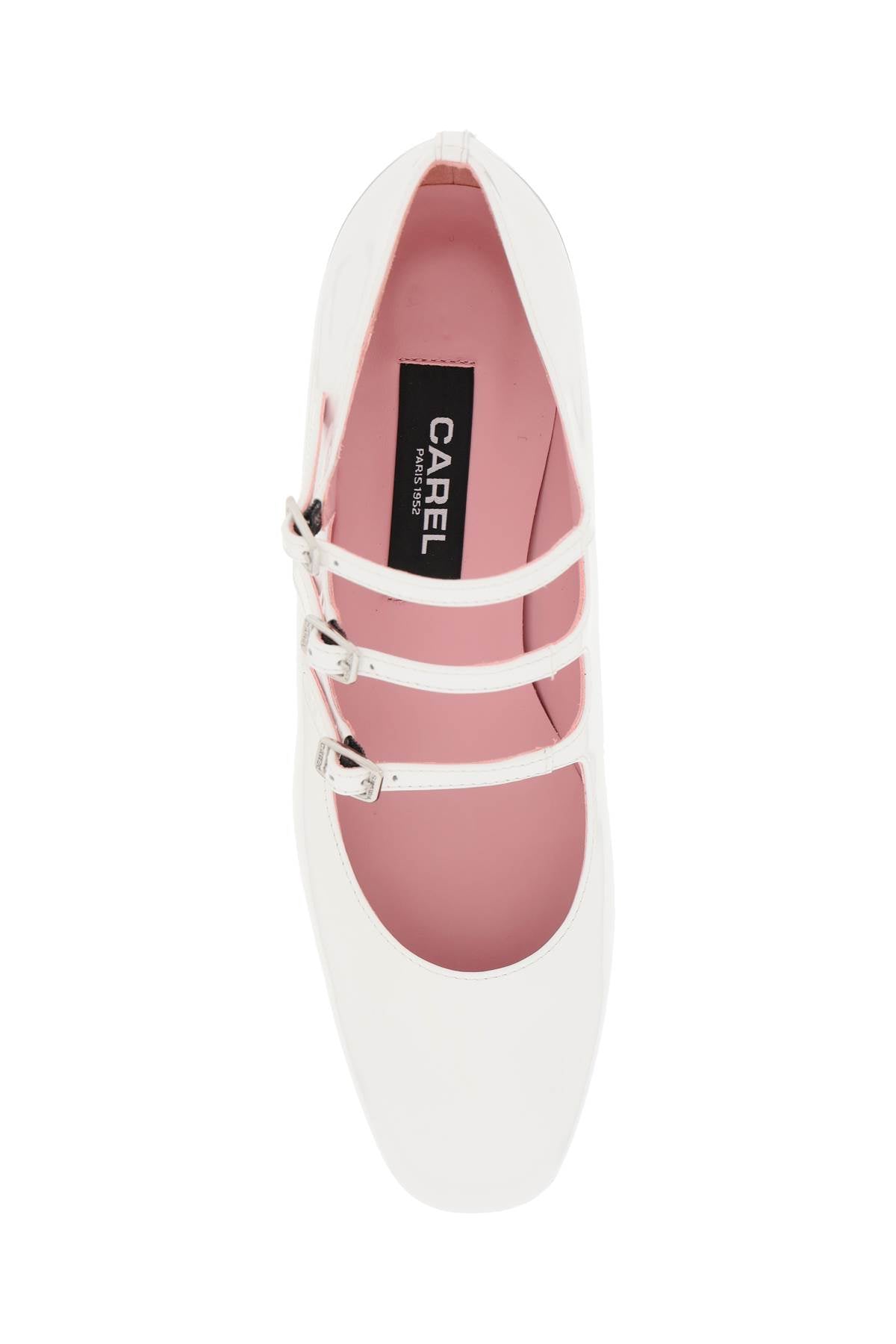 Carel Patent Leather Ariana Mary Jane   White