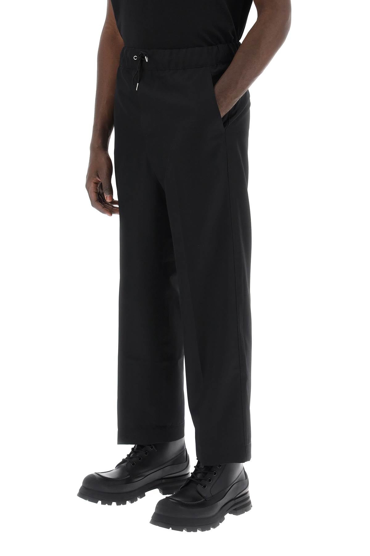 Oamc Pants With Elasticated Waistband   Black