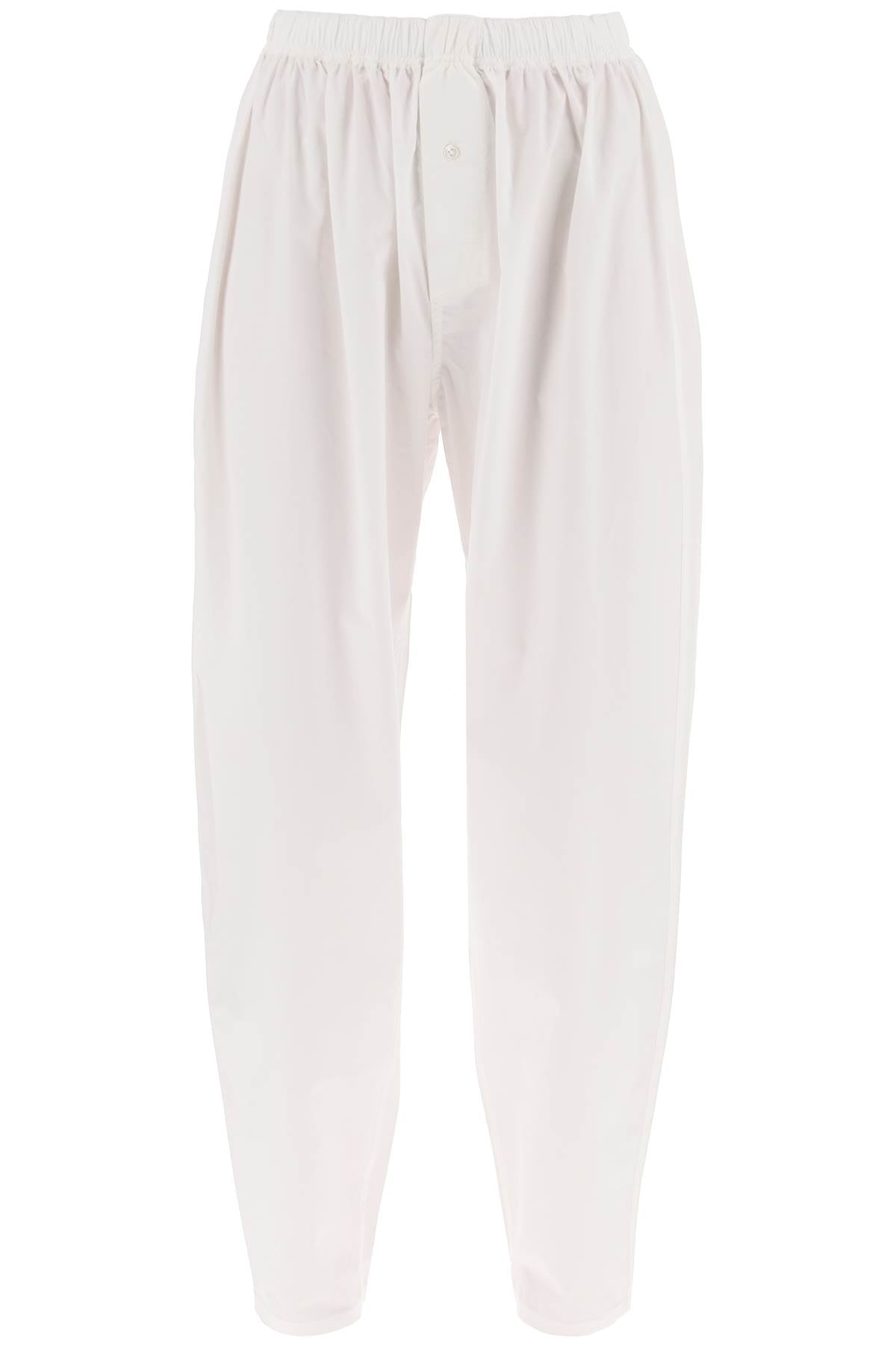 Interior The Nicola Boxer Poplin Pants In   White