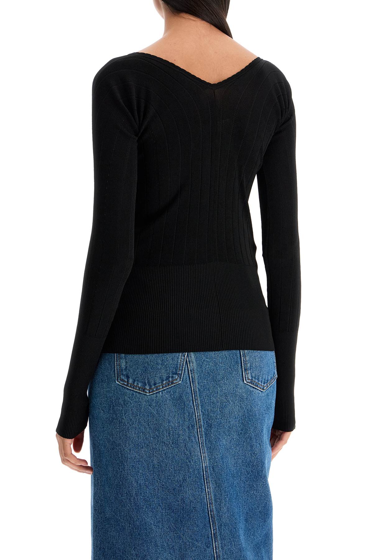 Jacquemus Long Sleeved Top 'Le Haut   Black