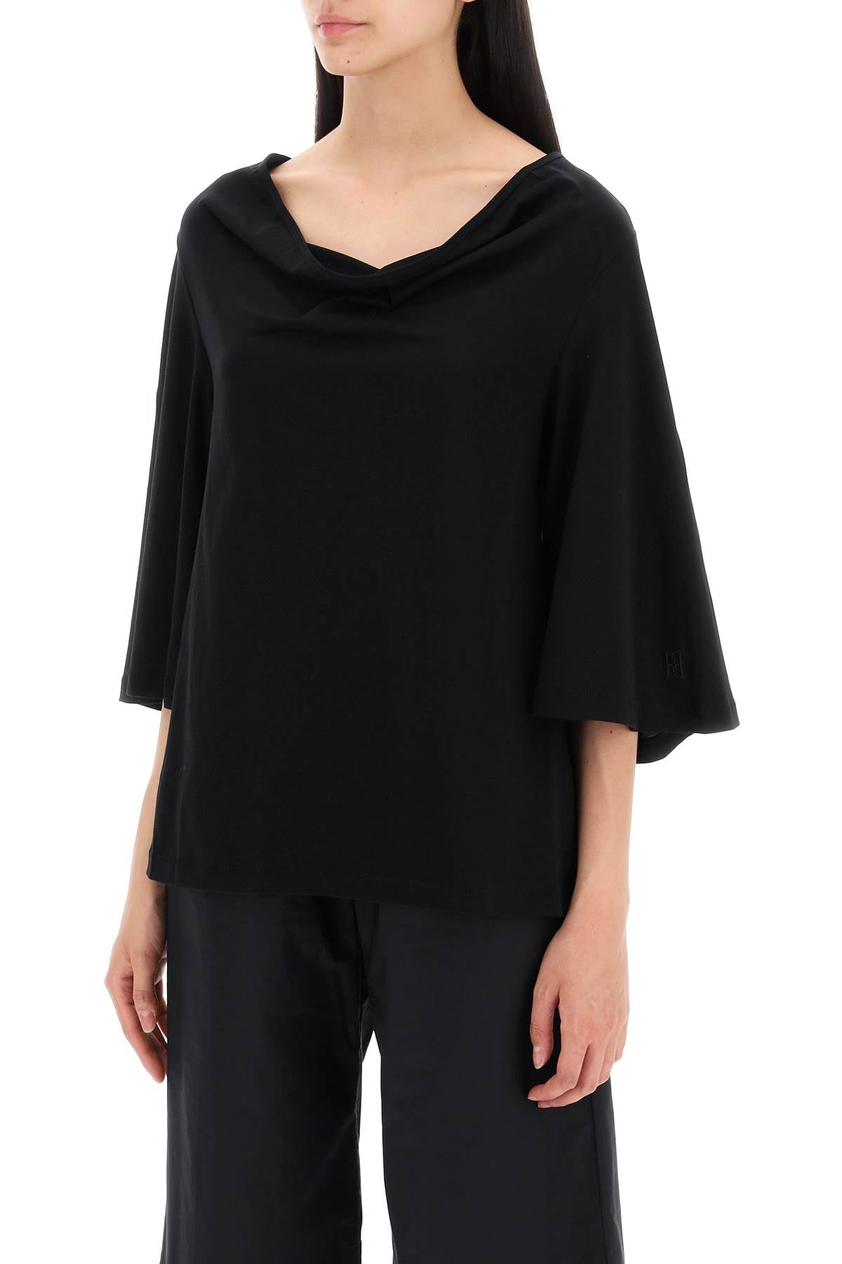 By Malene Birger Organic Cotton T Shirt   Black