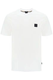 Boss Regular Fit T Shirt With Patch Design   White