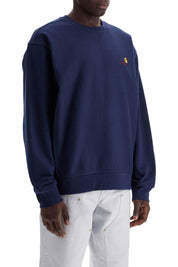 Carhartt Wip American Script Crewneck Sweatshirt   Blue