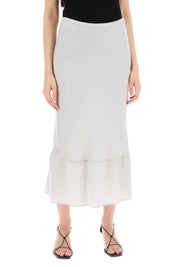 Lemaire Midi Bias Cut Skirt   Grey