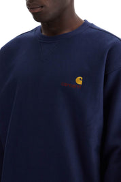 Carhartt Wip American Script Crewneck Sweatshirt   Blue