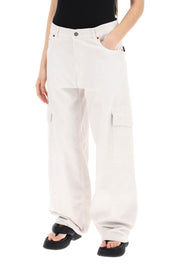 Haikure Bethany Cargo Jeans For   White