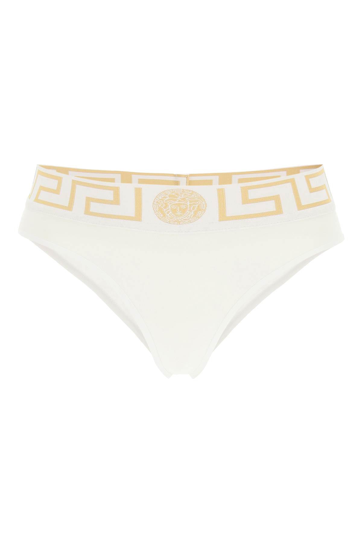 Versace Greca Border Briefs   White